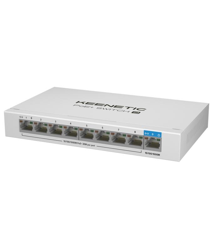 Keenetic PoE Switch 9 - Switch Switch - 9xRJ5 1Gbps (8xPoE) - 802.3af at