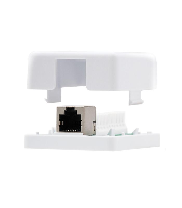 ROSETA SUPERFICIE RJ45 CAT.6 FTP 1 TOMA, BLANCO