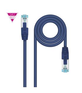 Cable De Red Latiguillo Cat.7 600MHZ LSZH SFTP PIMF AWG26, Azul, 1 M