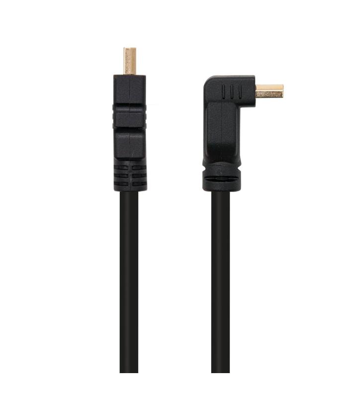 Nanocable - Cable HDMI Acodado Alta Velocidad hec A M-A M 1.8M