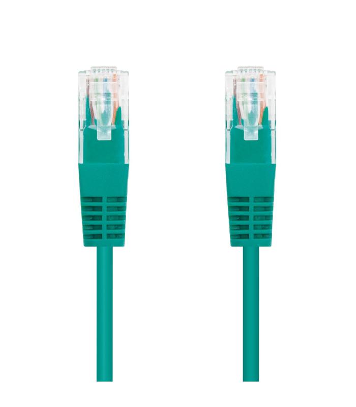 Nanocable - Cable De Red Latiguillo UTP CAT.5e De 2m - Color Verde