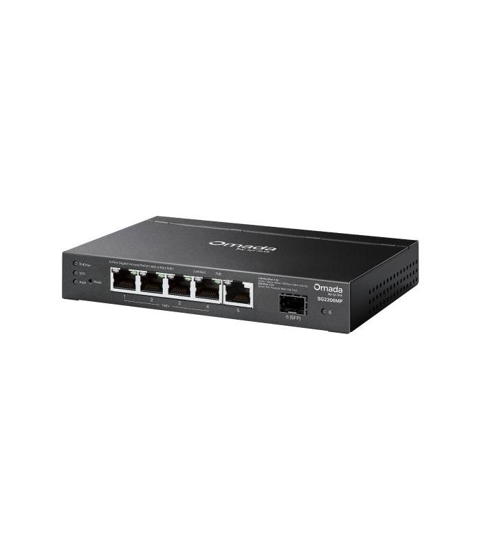SWITCH POE OMADA SG2206MP 6-PUERTOS GIGABIT Y 4 PUERTOS POE