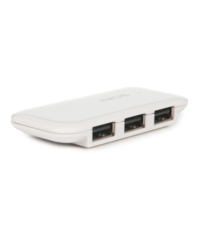 NGS IHUB4 - Hub De 4 Puertos USB 2.0 - Blanco