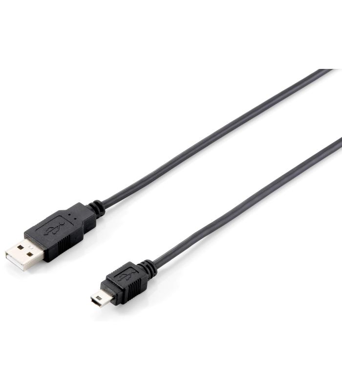 Equip - Cable USB A MiniUSB - USB-A M A USB-B M - 1.8m - Negro