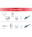 Equip - Cable De Red Latiguillo UTP Cat.6 1m - Color Azul