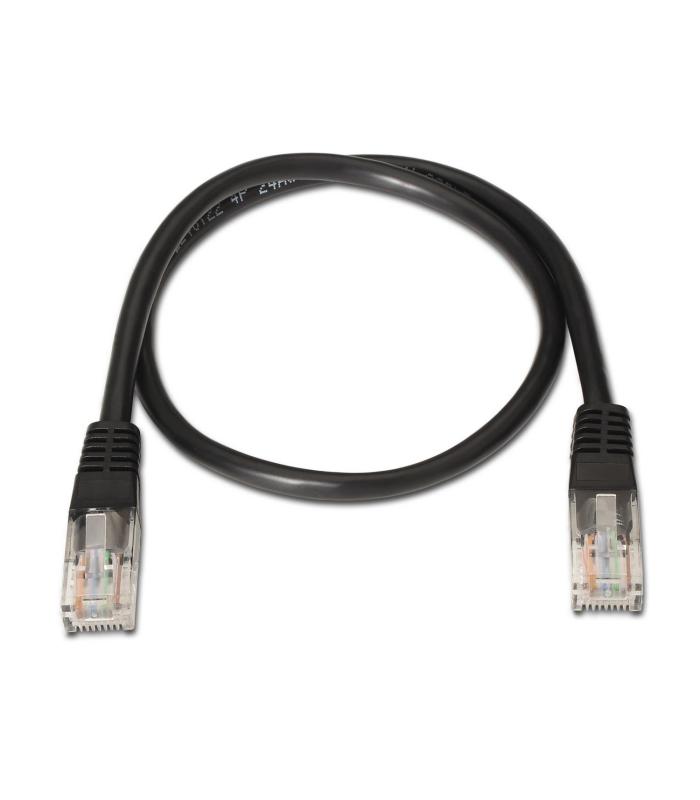 Cable De Red RJ45 UTP Aisens A135-0257 Cat.6  50cm  Negro