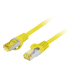 CABLE RED LANBERG LATIGUILLO CAT.6A S/FTP LSZH CU 1M AMARILLO FLUKE PASSED
