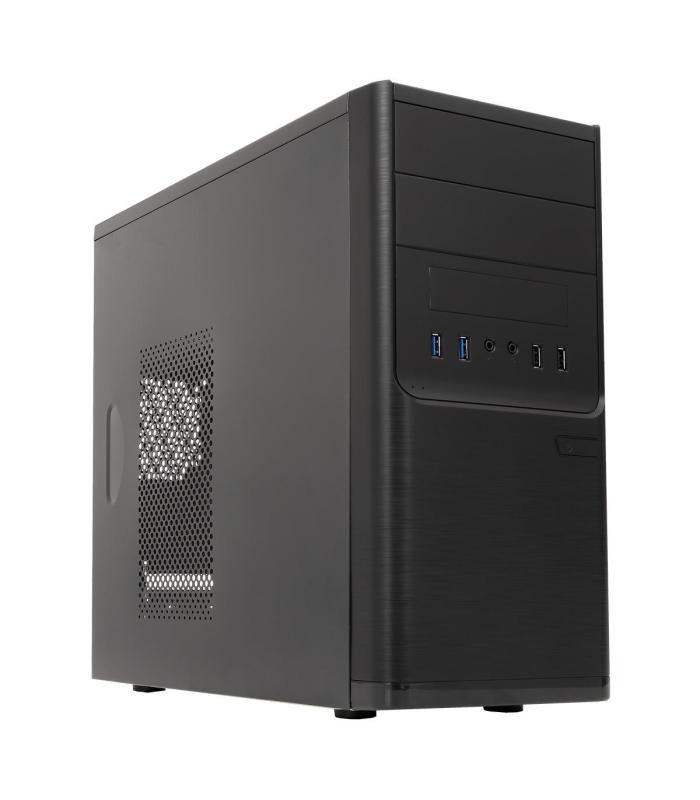 Caja MicroATX Unykach Dark Shadow Negra - FA 500w - 2x USB 2.0 + 2x USB 3.0 Frontales - 2 Bahas 5.25" + 1 Baha 3.5
