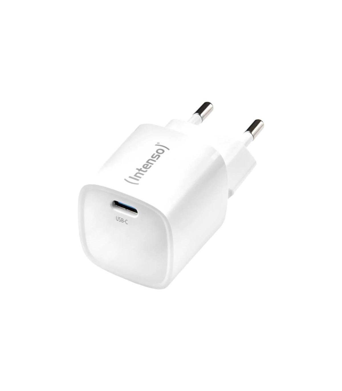 Intenso | Cargador pared GaN W30C USB-C Blanco