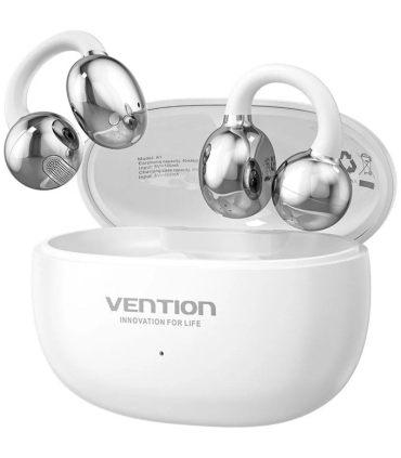 Auriculares Bluetooth Vention Echo Clip A11 Pro con estuche de carga/ Autonoma 6h/ Blancos