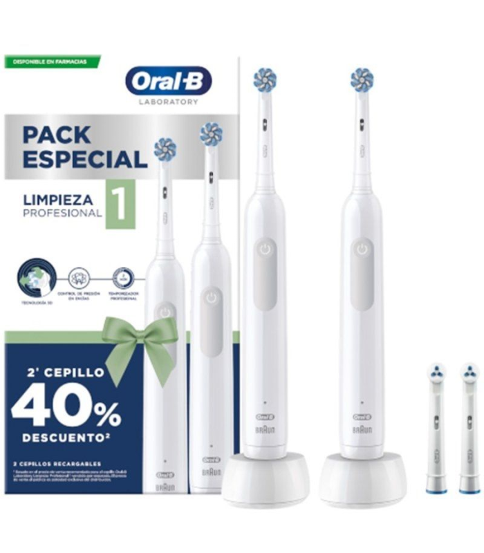 Cepillo Dental Oral-B Laboratory Profesional 1 Pack Especial/ 2 Cepillos/ Incluye 2 Repuestos