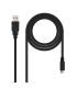 Cable USB 2.0 Nanocable 10.01.0503  USB Macho - MicroUSB Macho  3m  Negro
