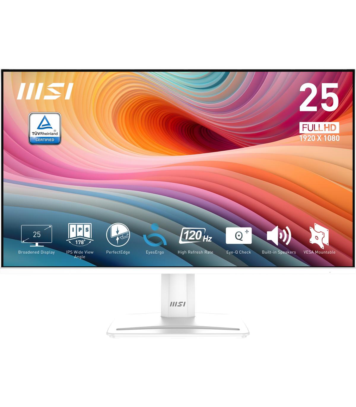 MSI MP251W E2 Monitor 24.5" IPS FHD 16 9 120h VGA