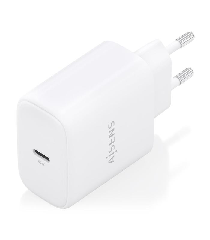 CARGADOR AISENS GAN 45W,1XUSB-C PD3.0 BLANCO
