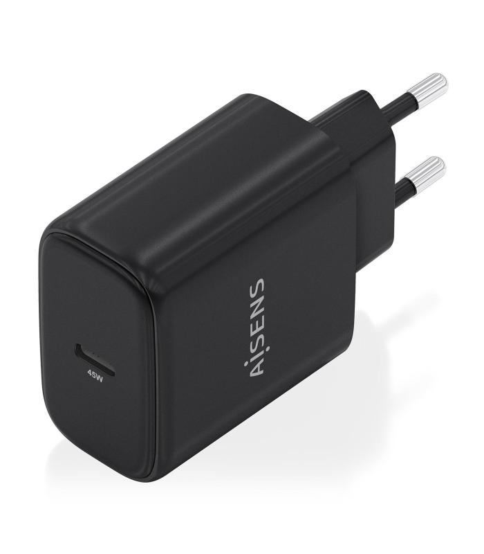 CARGADOR AISENS GAN 45W 1XUSB-C PD3.0 NEGRO