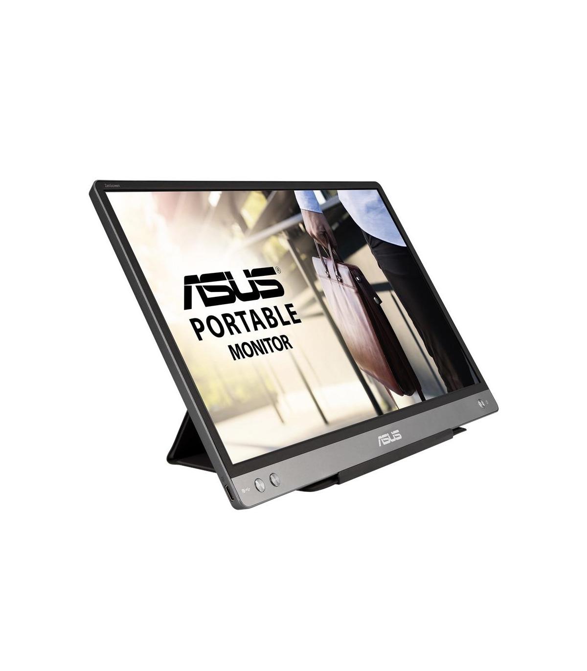 ASUS MB14AC pantalla para PC 35,6 cm (14") 1920 x 1080 Pixeles Full HD Gris