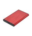 AISENS Caja Externa 2,5" ASE-2525RED 9.5mm SATA a USB 3.0 USB3.1 Gen1, Rojo