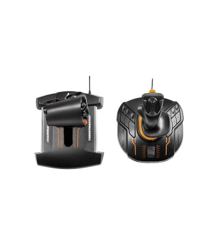 Thrustmaster T.16000M FCS Hotas Palanca De Mando Mac,PC Analgico Digital USB Negro, Naranja