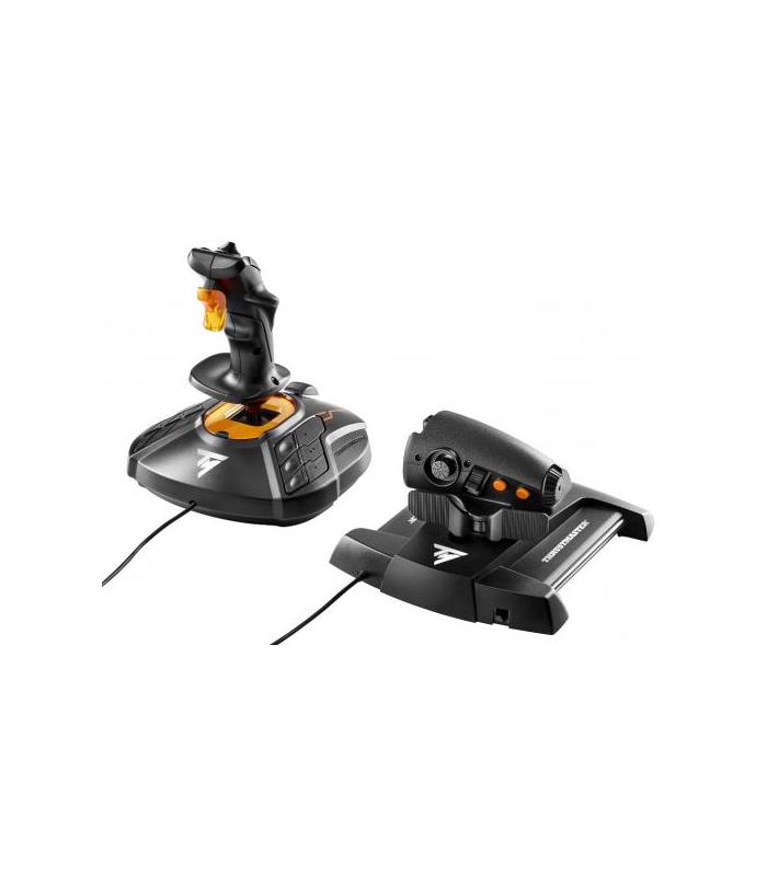 Thrustmaster T.16000M FCS Hotas Palanca De Mando Mac,PC Analgico Digital USB Negro, Naranja