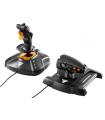 Thrustmaster T.16000M FCS Hotas Palanca De Mando Mac,PC Analgico Digital USB Negro, Naranja