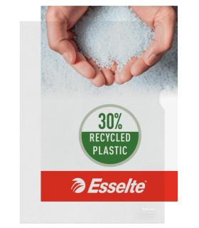 CAJA 100 DOSIERS UERO POLIPROPILENO FORMATO FOLIO 110 MICRAS TRANSPARENTE ESSELTE 46015