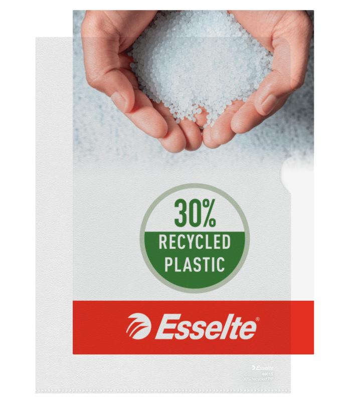 CAJA 100 DOSIERS UERO POLIPROPILENO FORMATO FOLIO 110 MICRAS TRANSPARENTE ESSELTE 46015