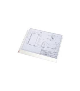 BOLSA 10 FUNDAS MULTITALADRO APERTURA SUPERIOR FORMATO A3 APAISADO 80 MICRAS PP TRANSPARENTE ESSELTE 47182