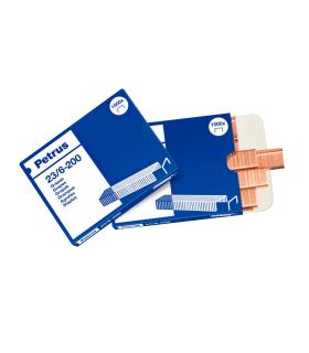 CAJA DE 1000 GRAPAS TIPO 23 6 - 200 COBREADAS PARA GRAPADORAS DE ESCOLARES OFICINA PETRUS 23600
