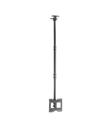 AISENS Soporte de techo giratorio, inclinable, extensible para monitor TV 50kg de 23”-43”, Negro