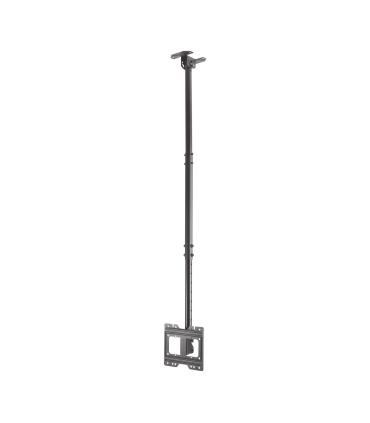AISENS Soporte de techo giratorio, inclinable, extensible para monitor TV 50kg de 23”-43”, Negro