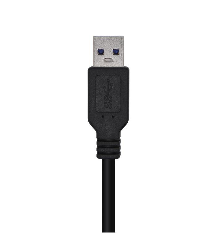 AISENS Cable USB 3.0, Tipo A M-A M, Negro, 3.0m
