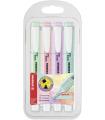 STABILO swing cool Pastel marcador 4 pieza(s) Punta de cincel Azul, Verde, Rosa, Púrpura