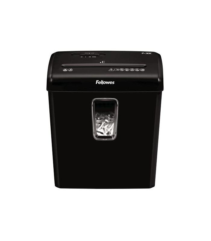 Fellowes Powershred P-30C triturador de papel Corte cruzado 22 cm Negro