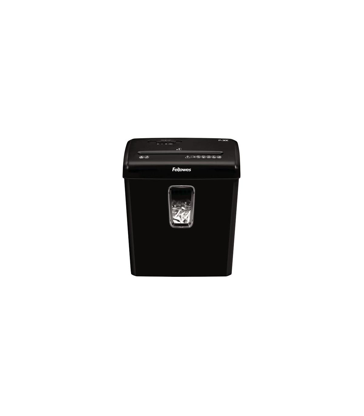 Fellowes Powershred P-30C triturador de papel Corte cruzado 22 cm Negro
