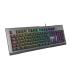 GENESIS Rhod 500 RGB teclado Juego USB QWERTY Portugués Negro, Plata