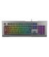 GENESIS Rhod 500 RGB teclado Juego USB QWERTY Portugués Negro, Plata