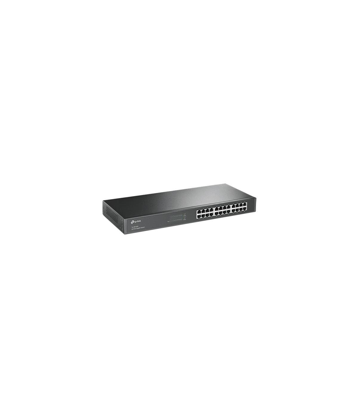 TP-Link TL-SG1024 No administrado Gigabit Ethernet (10 100 1000) 1U Negro
