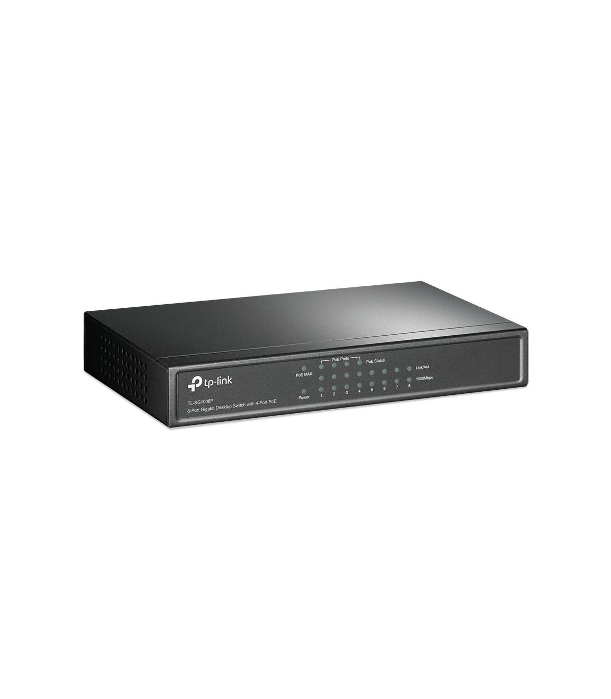 TP-Link TL-SG1008P Gestionado Gigabit Ethernet (10 100 1000) Energía sobre Ethernet (PoE) Gris