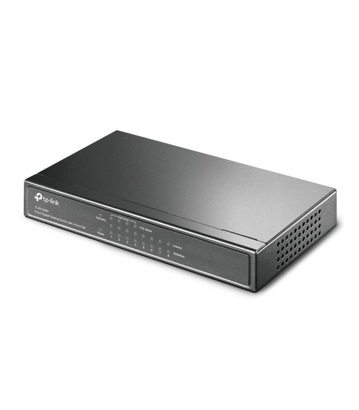 TP-Link TL-SG1008P Gestionado Gigabit Ethernet (10 100 1000) Energía sobre Ethernet (PoE) Gris