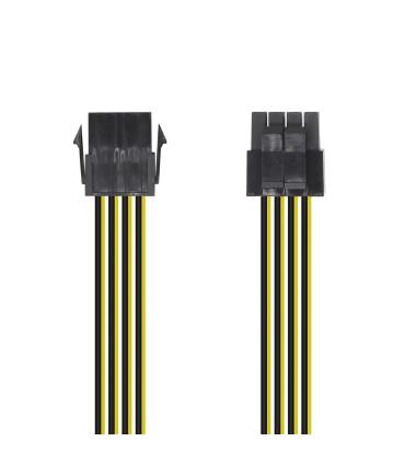 AISENS Cable Alimentación, 8pin H-4+4pin M, 30cm