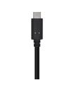 AISENS Cable USB 3.1 Gen 2 10 Gbps 3 A, Tipo C M-A M, Negro, 0.5m