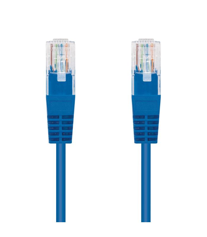 Nanocable CABLE RED LATIGUILLO RJ45 CAT.6 UTP AWG24, AZUL, 0.5 M