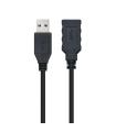 Nanocable Cable USB 3.0, Tipo A M-A H, Negro, 3.0 M