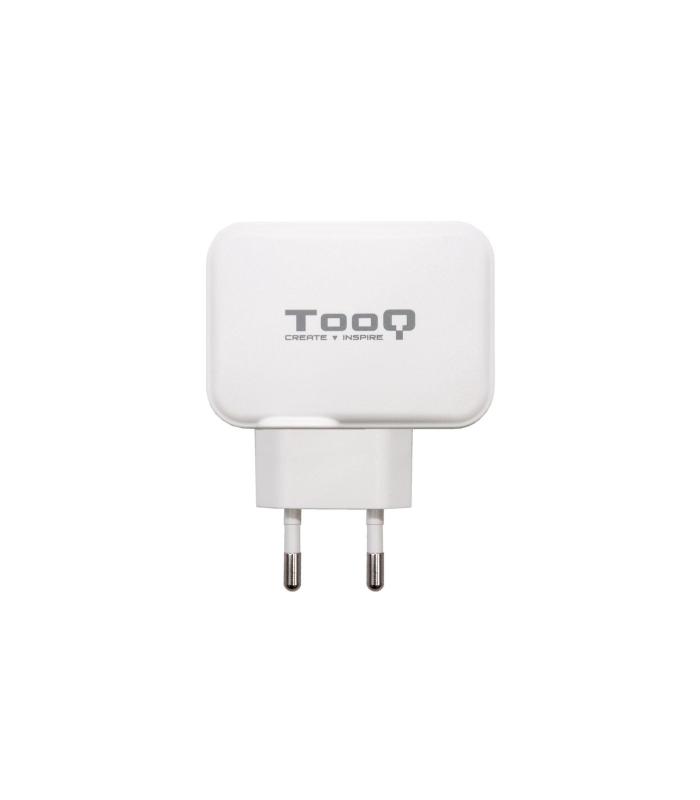 TooQ Cargador de Pared doble puerto USB-C + USB A, 27W