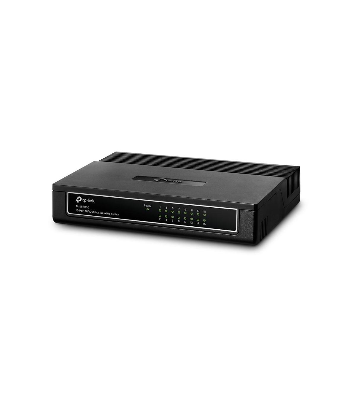 TP-Link TL-SF1016D No administrado Fast Ethernet (10 100) Negro