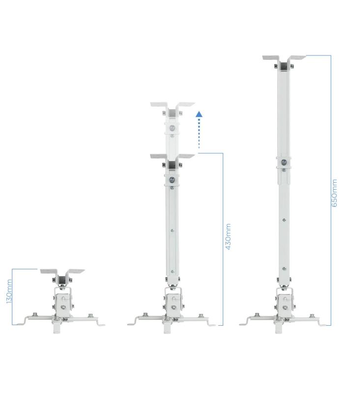 TooQ PJ2012T-W montaje para projector Techo Blanco