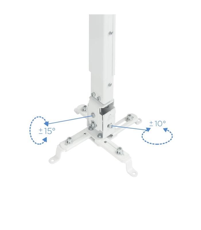 TooQ PJ2012T-W montaje para projector Techo Blanco
