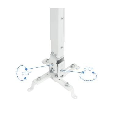TooQ PJ2012T-W montaje para projector Techo Blanco