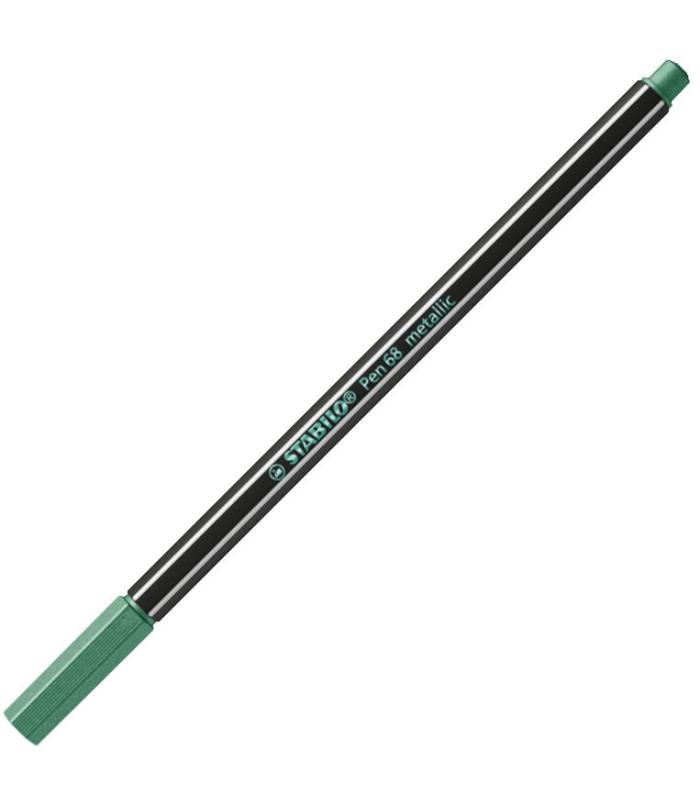 STABILO Pen68 Metallic rotulador Cobre, Oro, Azul metálico, Metallic green, Metallic pink, Violeta metalizado, Plata