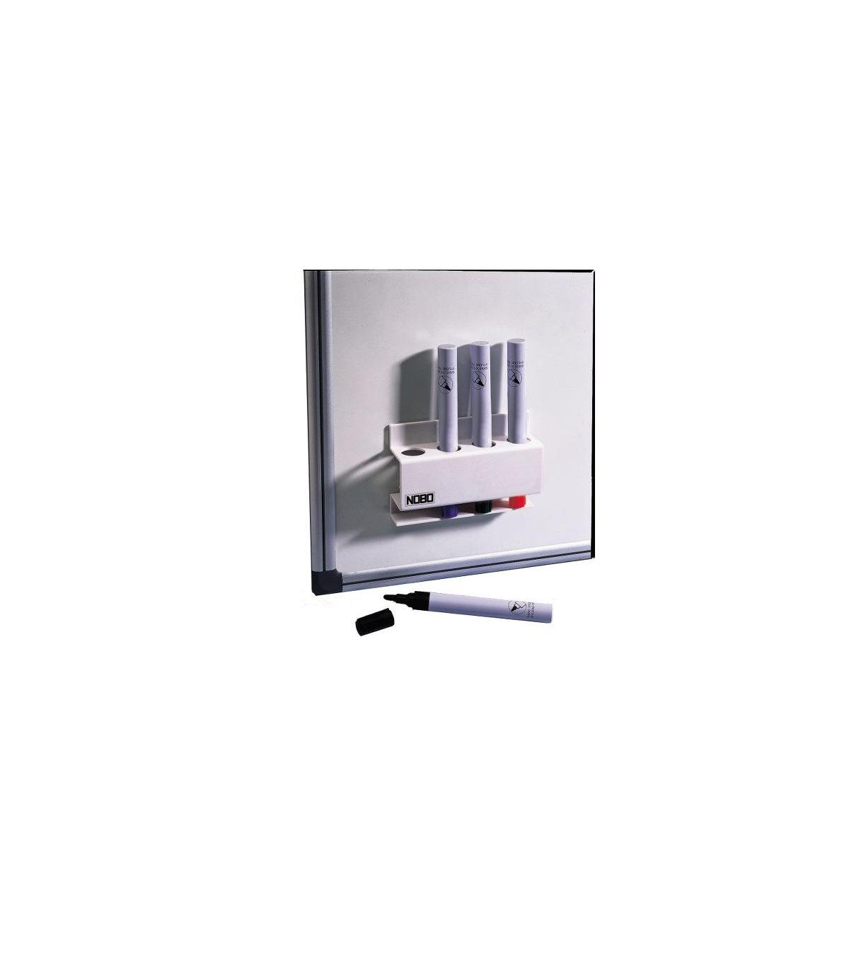 PORTA ROTULADORES MAGNETICO CAPACIDAD 4 ROTULADORES 8X12X3,2 CM. NOBO 3503846
